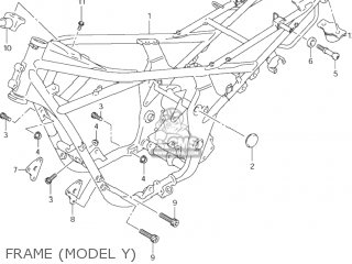FRAME (MODEL Y) - GSF600S BANDIT 2003 (K3) USA (E03)