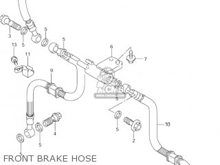 FRONT BRAKE HOSE - GSF600S BANDIT 2003 (K3) USA (E03)