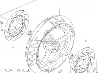 FRONT WHEEL - GSF600S BANDIT 2003 (K3) USA (E03)