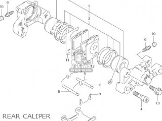 REAR CALIPER - GSF600S BANDIT 2003 (K3) USA (E03)