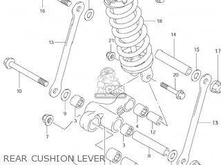 REAR CUSHION LEVER - GSF600S BANDIT 2003 (K3) USA (E03)
