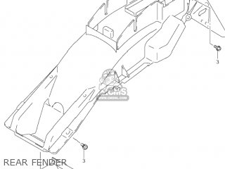 REAR FENDER - GSF600S BANDIT 2003 (K3) USA (E03)
