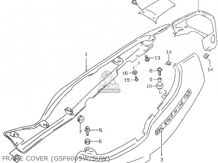 FRAME COVER (GSF600SW/SUW) - GSF600SU 1996 (T) GERMANY (E22)