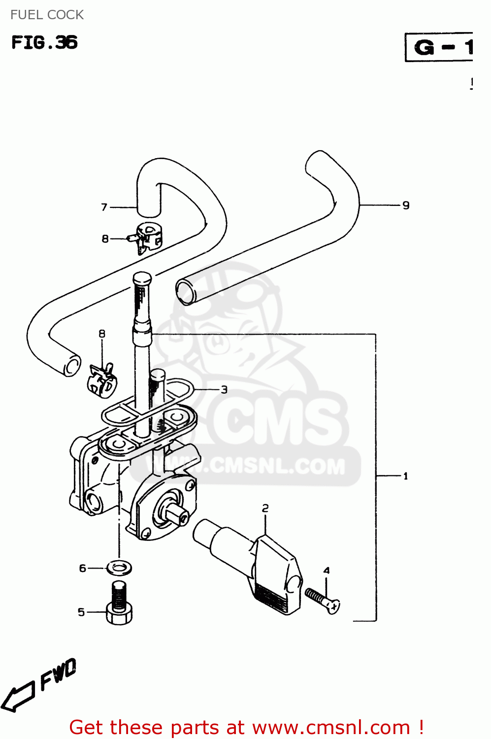 FUEL COCK GSF600SU 1997 (V) GERMANY (E22)
