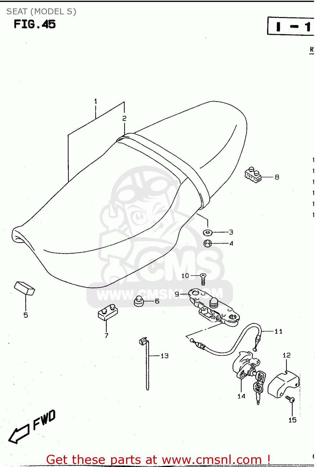 SEAT (MODEL S) GSF600SU 1997 (V) GERMANY (E22)