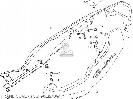FRAME COVER (GSF600W/UW) - GSF600SU 1997 (V) GERMANY (E22)