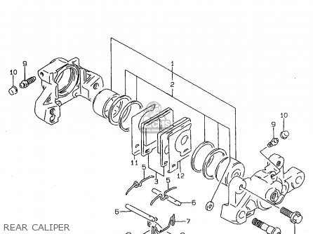 REAR CALIPER - GSF600SU 1997 (V) GERMANY (E22)