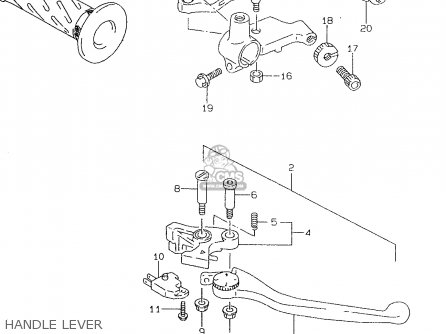 HANDLE LEVER - GSF600SU 1999 (X) GERMANY (E22)