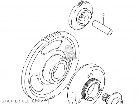 STARTER CLUTCH - GSF600SU 1999 (X) GERMANY (E22)