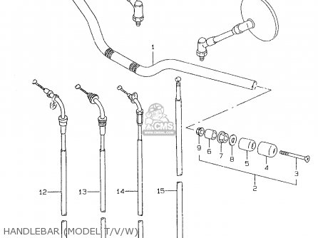 HANDLEBAR (MODEL T/V/W) - GSF600U 1995 (S) GERMANY (E22)