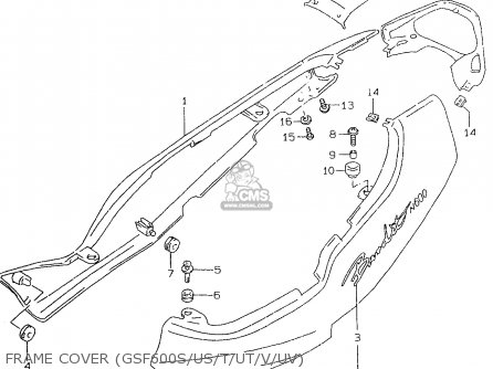 FRAME COVER (GSF600S/US/T/UT/V/UV) - GSF600U 1996 (T) GERMANY (E22)