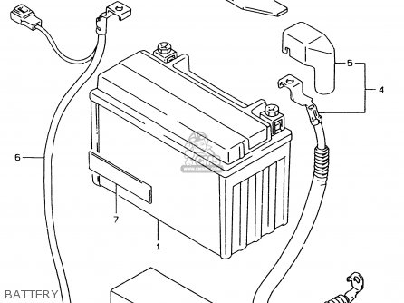 BATTERY - GSF600U 1997 (V) GERMANY (E22)