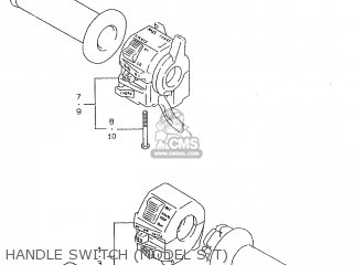 HANDLE SWITCH (MODEL S/T) - GSF600U 1998 (W) GERMANY (E22)