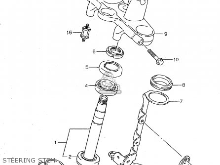 STEERING STEM - GSF600U 1999 (X) GERMANY (E22)