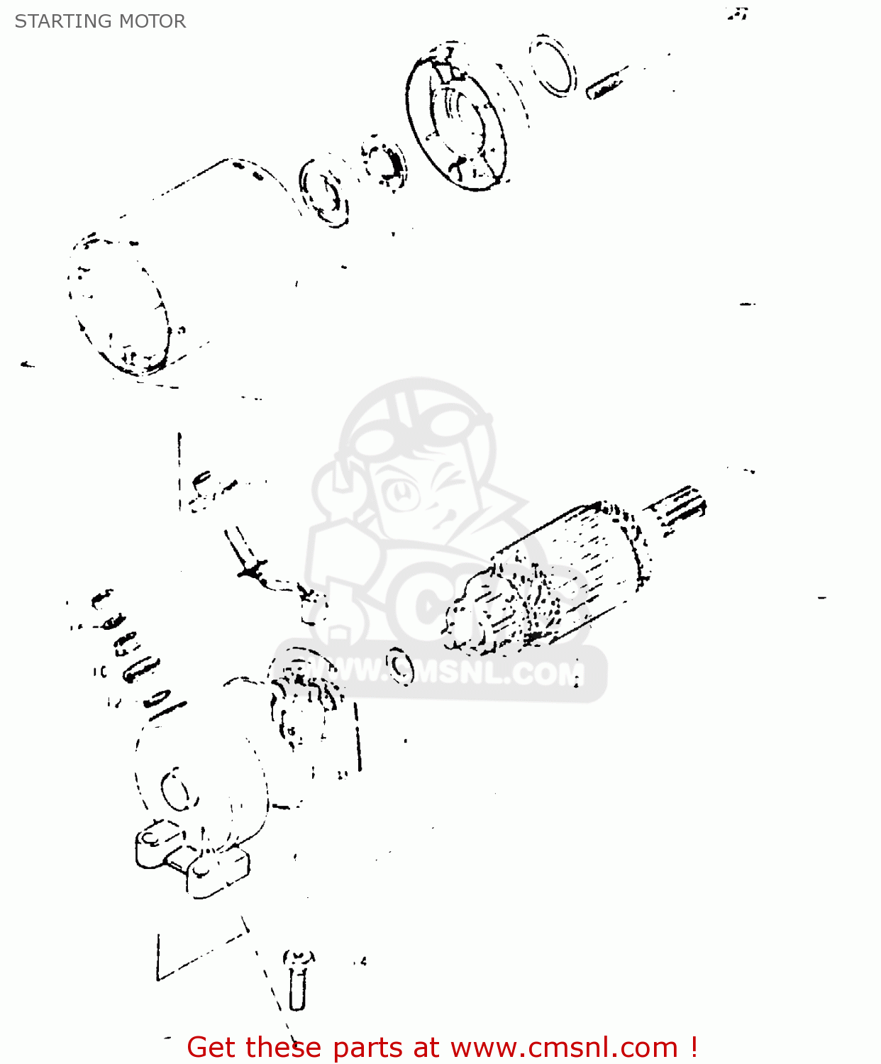 STARTING MOTOR GSX1000S 1982 (Z) GENERAL EXPORT (E01)