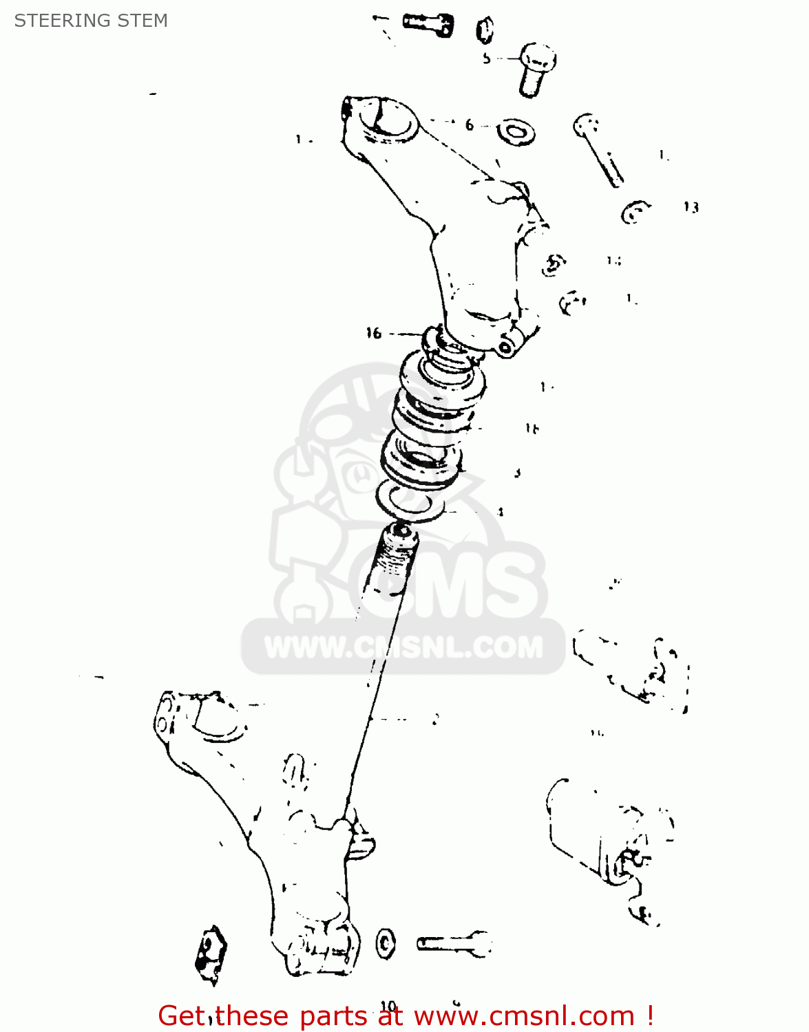 STEERING STEM GSX1000S 1982 (Z) GENERAL EXPORT (E01)