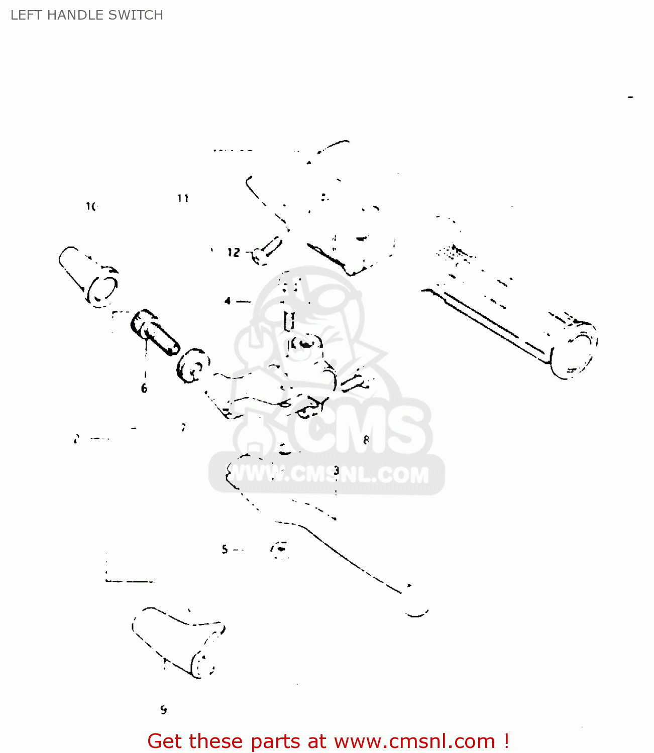 LEFT HANDLE SWITCH GSX1000S 1982 (Z) GENERAL EXPORT (E01)
