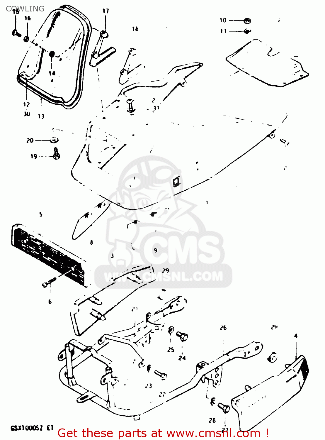 COWLING GSX1000S 1982 (Z) GENERAL EXPORT (E01)