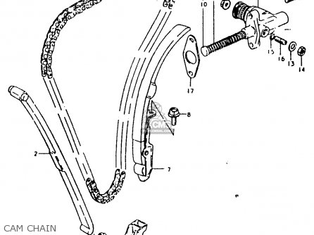 CAM CHAIN - GSX1000S 1982 (Z) GENERAL EXPORT (E01)
