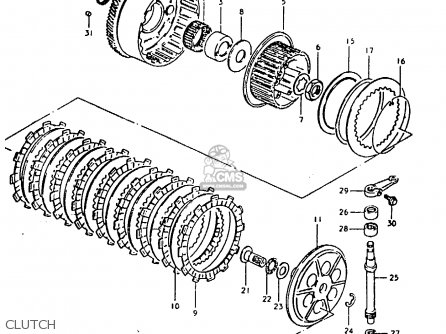 CLUTCH - GSX1000S 1982 (Z) GENERAL EXPORT (E01)