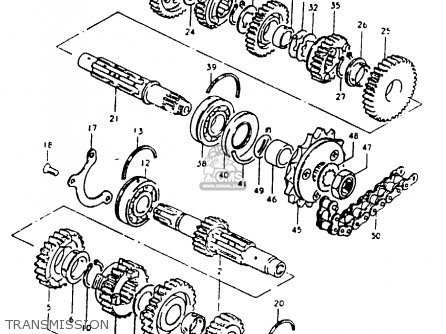 TRANSMISSION - GSX1000S 1982 (Z) GENERAL EXPORT (E01)