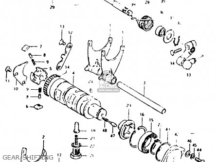GEAR SHIFTING - GSX1000S 1982 (Z) GENERAL EXPORT (E01)