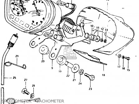 SPEEDOMETER - TACHOMETER - GSX1000S 1982 (Z) GENERAL EXPORT (E01)