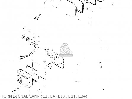 TURN SIGNAL LAMP (E2, E4, E17, E21, E34) - GSX1000S 1982 (Z) GENERAL EXPORT (E01)