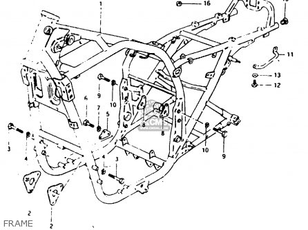 FRAME - GSX1000S 1982 (Z) GENERAL EXPORT (E01)