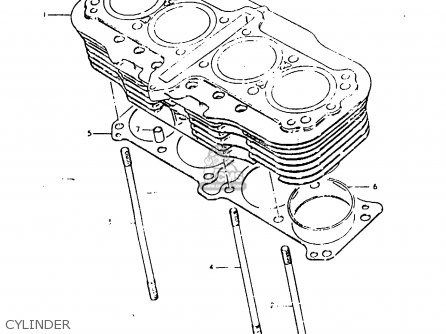 CYLINDER - GSX1000S 1982 (Z) GENERAL EXPORT (E01)