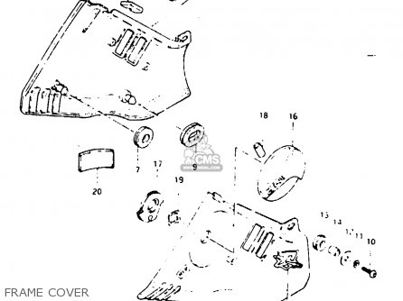 FRAME COVER - GSX1000S 1982 (Z) GENERAL EXPORT (E01)