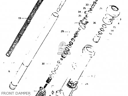 FRONT DAMPER - GSX1000S 1982 (Z) GENERAL EXPORT (E01)
