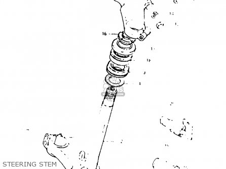 STEERING STEM - GSX1000S 1982 (Z) GENERAL EXPORT (E01)
