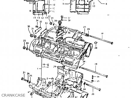 CRANKCASE - GSX1000S 1982 (Z) GENERAL EXPORT (E01)