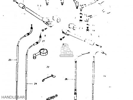 HANDLEBAR - GSX1000S 1982 (Z) GENERAL EXPORT (E01)