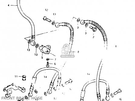 FRONT BRAKE HOSE - GSX1000S 1982 (Z) GENERAL EXPORT (E01)