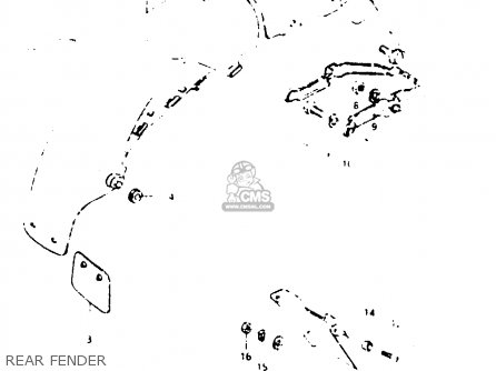 REAR FENDER - GSX1000S 1982 (Z) GENERAL EXPORT (E01)