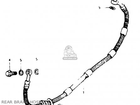 REAR BRAKE HOSE - GSX1000S 1982 (Z) GENERAL EXPORT (E01)