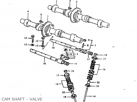 CAM SHAFT - VALVE - GSX1000S 1982 (Z) GENERAL EXPORT (E01)