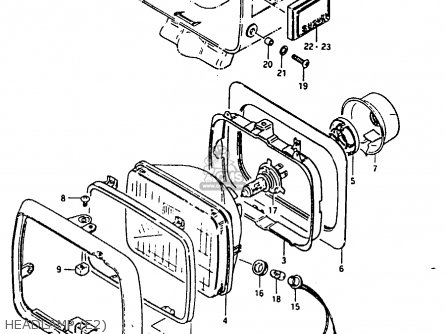 HEADLAMP (E2) - GSX1100 1980 (T) GENERAL EXPORT (E01)