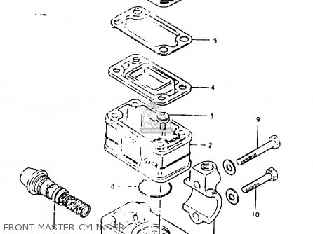 FRONT MASTER CYLINDER - GSX1100 1980 (T) GENERAL EXPORT (E01)