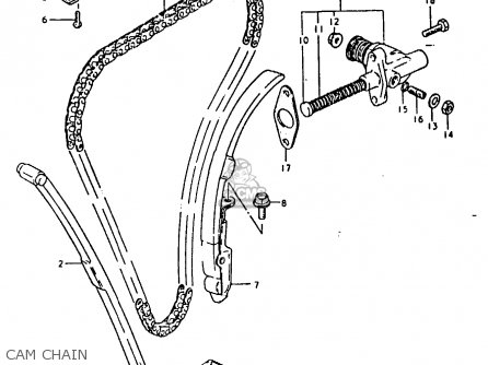 CAM CHAIN - GSX1100 1981 (X) GENERAL EXPORT (E01)