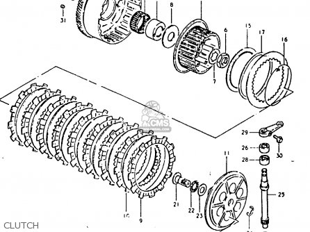 CLUTCH - GSX1100 1981 (X) GENERAL EXPORT (E01)