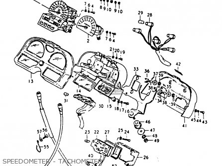 SPEEDOMETER - TACHOMETER - GSX1100 1981 (X) GENERAL EXPORT (E01)