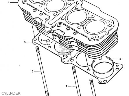 CYLINDER - GSX1100 1981 (X) GENERAL EXPORT (E01)