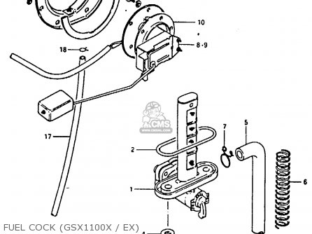 FUEL COCK (GSX1100X / EX) - GSX1100 1981 (X) GENERAL EXPORT (E01)