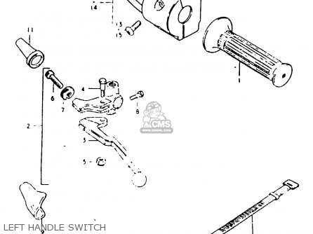 LEFT HANDLE SWITCH - GSX1100 1981 (X) GENERAL EXPORT (E01)