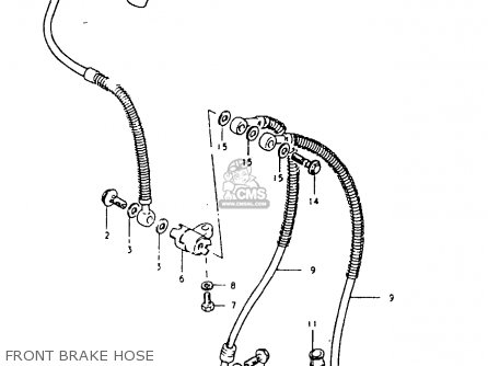 FRONT BRAKE HOSE - GSX1100 1981 (X) GENERAL EXPORT (E01)