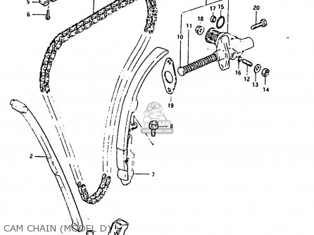 CAM CHAIN (MODEL D) - GSX1100 1982 (Z) GENERAL EXPORT UNITED KINGDOM (E01 E02)