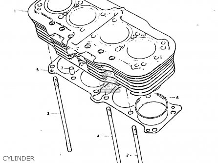 CYLINDER - GSX1100 1982 (Z) GENERAL EXPORT UNITED KINGDOM (E01 E02)